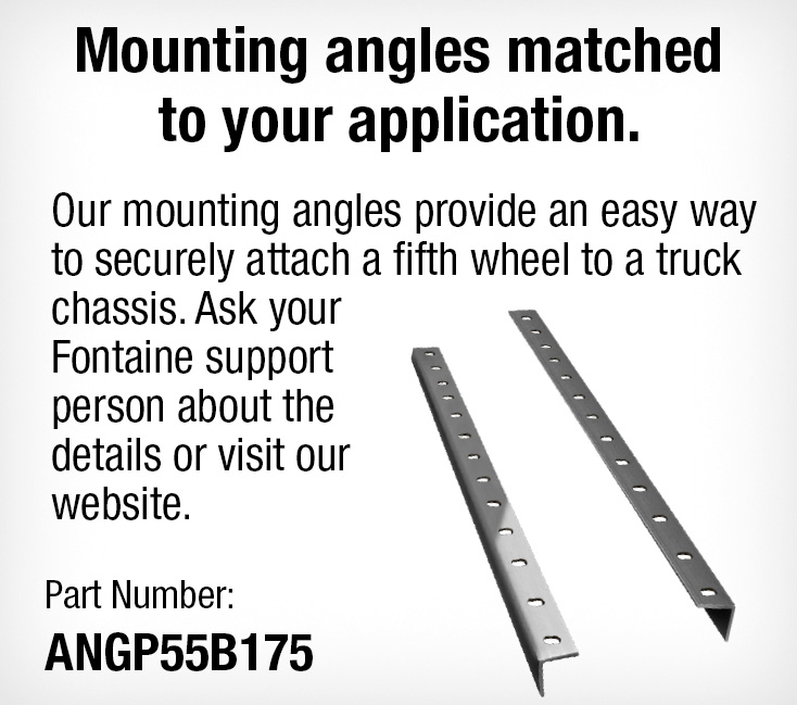 angle iron for fifth wheel